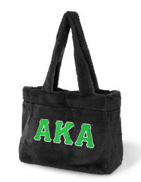 AKA FUR BLACK TOTE BAG