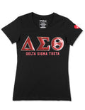 DST SEQUIN PATCH TEE_BLACK