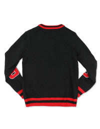 DST V-NECK SWEATER_BLACK