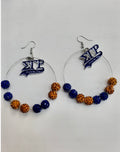SGRHO HOOP EARRINGS WITH BEADS