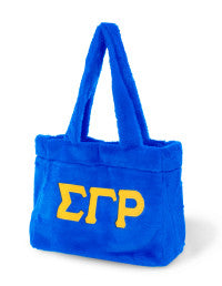 Sigma Gamma Rho Fur Bag Royal Blue