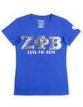 ZPB SEQUIN TEE ROYAL BLUE