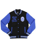ZPB FLEECE JACKET BLACK & ROYAL BLU