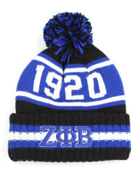 ZETA PHI BETA BEANIE BLACK