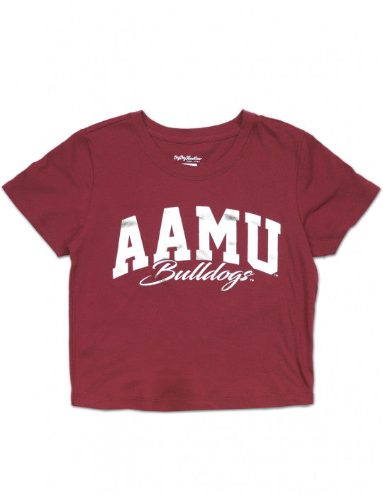 ALABAMA A&M CROPPED TEE