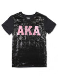 AKA SEQUIN TEE_BLACK