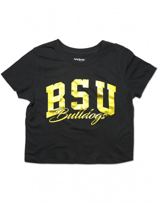 BOWIE STATE CROPPED TEE