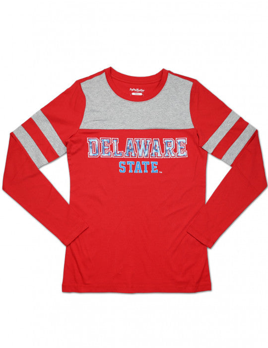 DELAWARE WOMEN'S STATE LONG SLEEVE TEE
