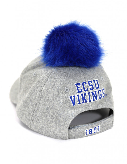 ELIZABETH CITY STATE POMPOM CAP