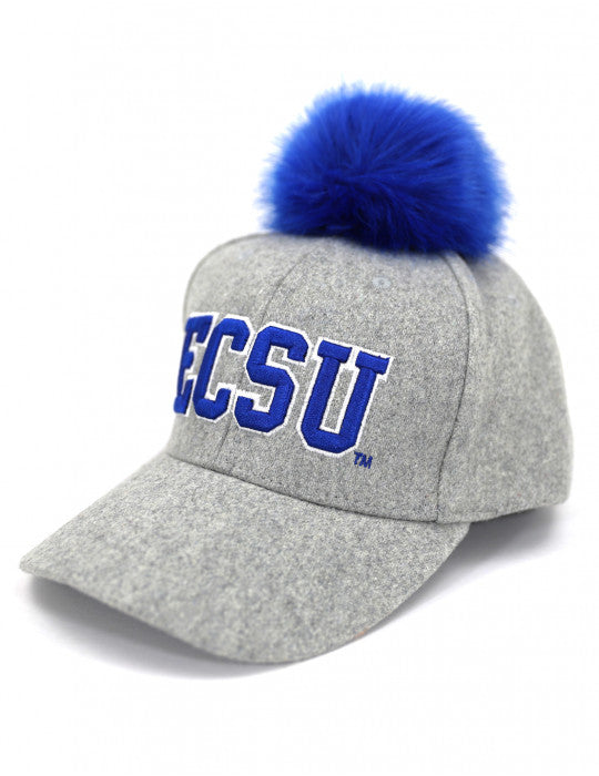 ELIZABETH CITY STATE POMPOM CAP