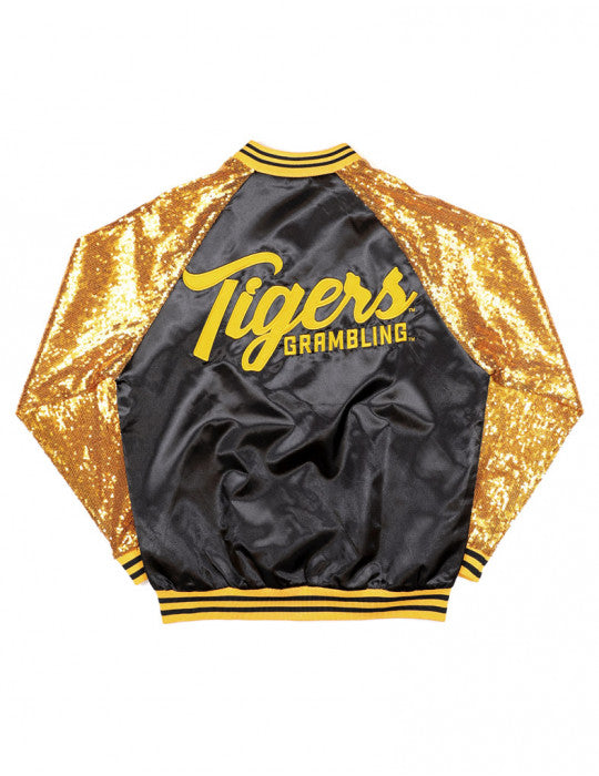 GRAMBLING STATE SEQUINS SATIN JACKET