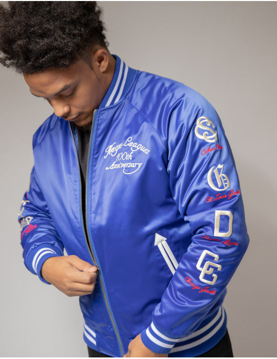 NLBM CENTENNIAL SATIN BASEBALL JACKET