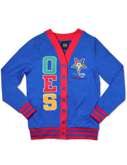 OES SEQUIN PATCH CARDIGAN