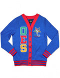 OES SEQUIN PATCH CARDIGAN