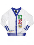 OES SEQUIN PATCH CARDIGAN
