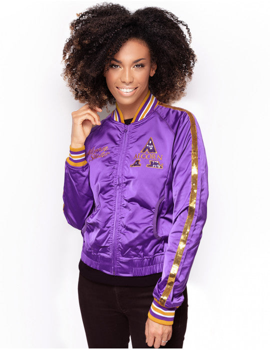 ALCORN STATE SEQUINS SATIN JACKET
