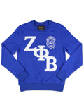 ZETA PHI BETA ROYAL BLUE CREWNECK