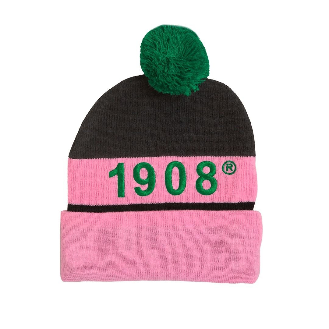 AKA EMBROIDERED KNIT BEANIE