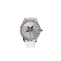 OES LEATHER BAND WATCH W/SHIELD