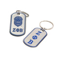 Zeta Phi Beta Epoxy Dog Tag Key Ring