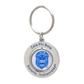 Zeta Phi Beta Spinner Key Ring